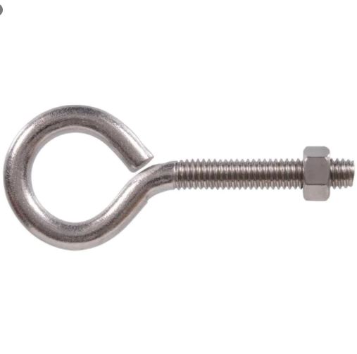 EYEBOLT W/NUT SS 3/8-16 X 3-7/8
