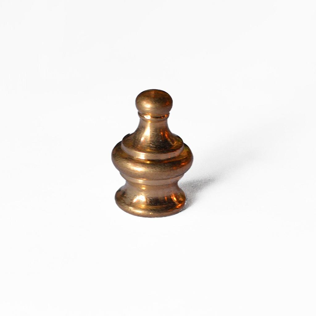 LAMP FINIALS 1,1/4 - 27 FEM - BRASS 