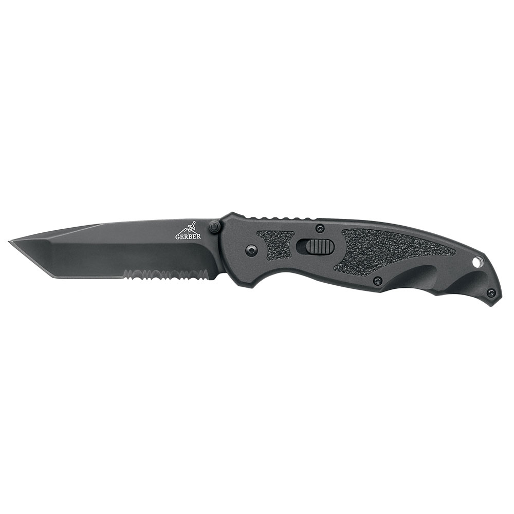 Gerber, FAST Black Steel 7.85 in. Folding Knife