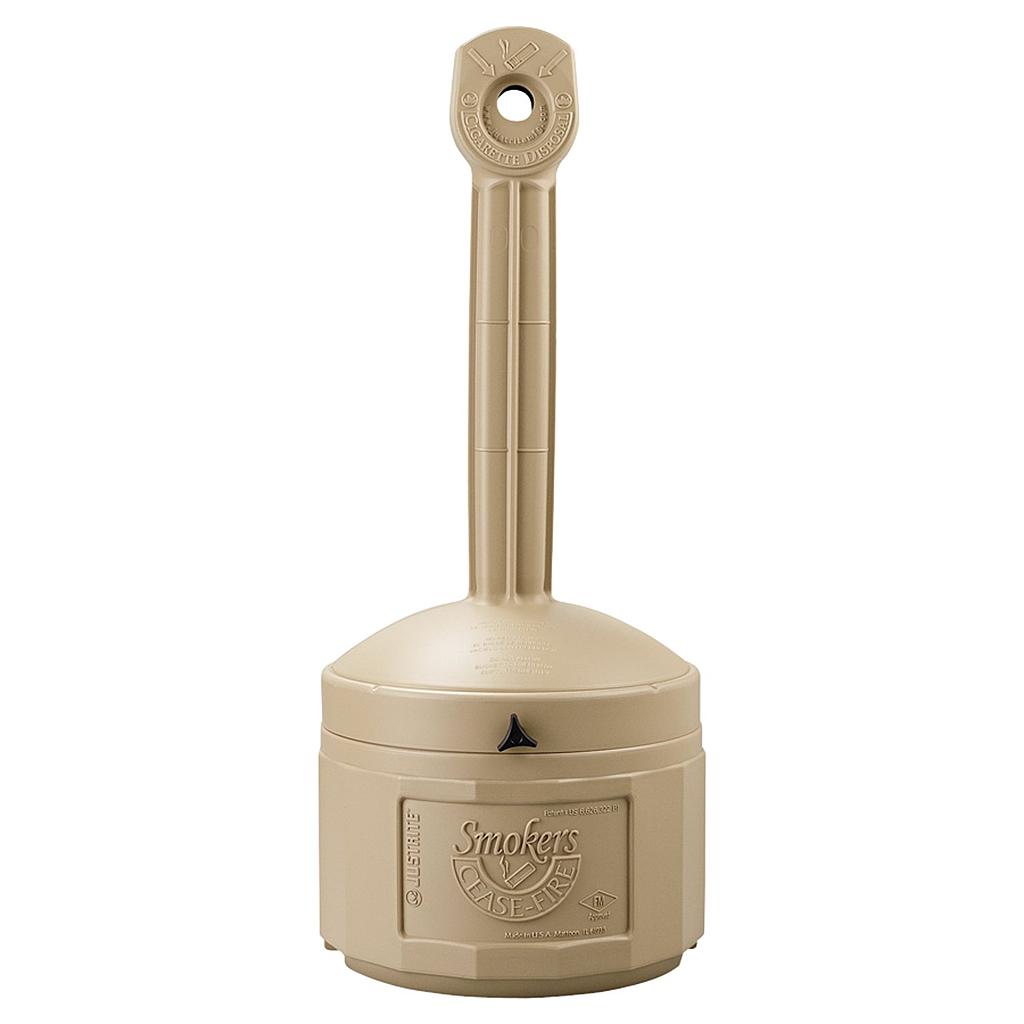 Personal Smoker's Cease-Fire® Cigarette Butt Receptacle, 1 Gallon, Polyethylene, Terra Cotta