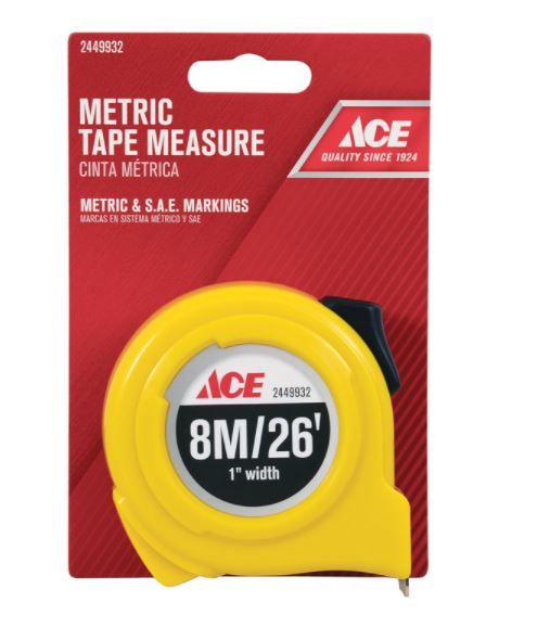 TAPE RULE 1"X8M/26' HV