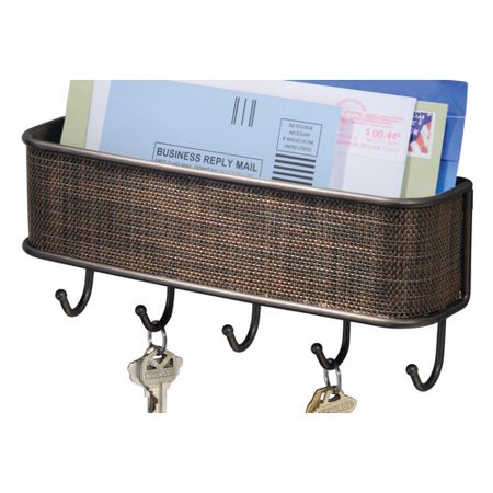 WALL MNT MAIL & KEY RACK