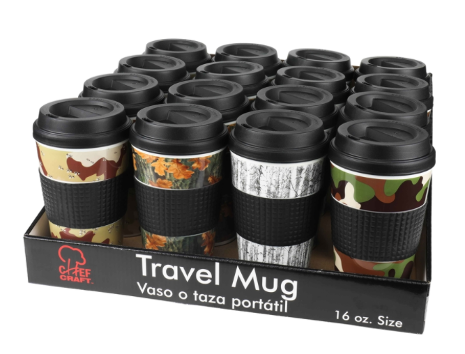 TRAVEL MUG CAMFLG 16.5OZ