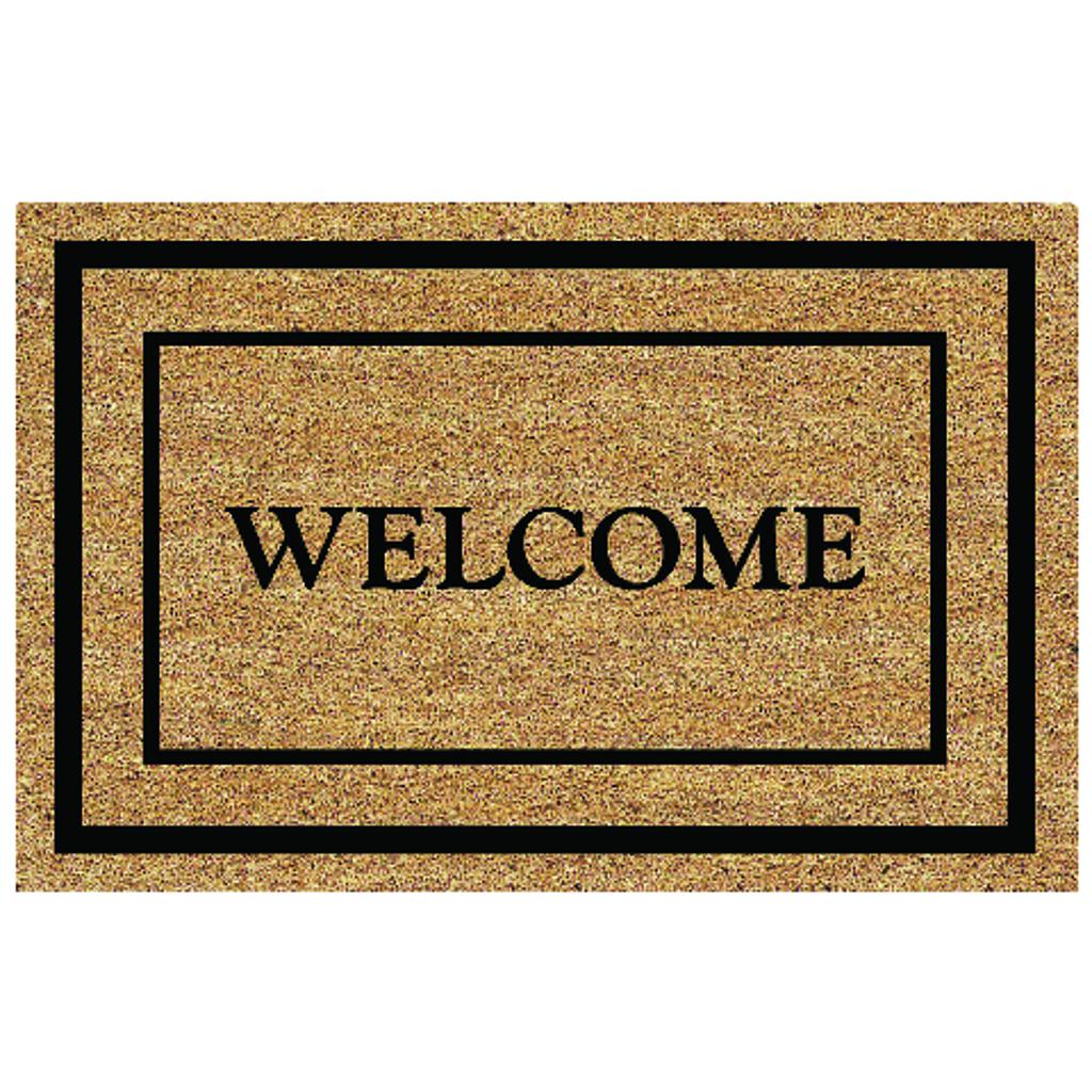 MAT COIR WLCM BRDR18X30"