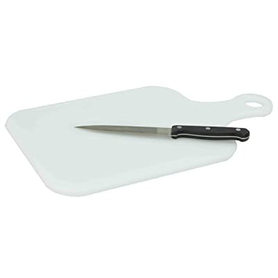 Chef Craft 5 in. W x 12 in. L White Plastic Cutting Board.
