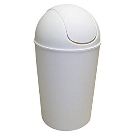 WASTE BIN SWING WHT 11QT.