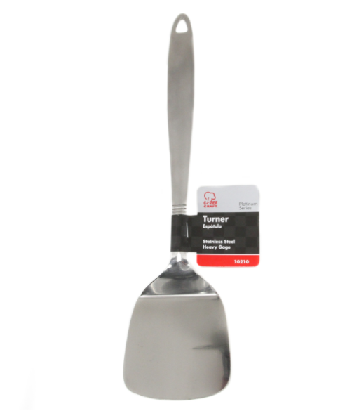 Chef Craft 13-1/2 in. L Silver S,Steel Solid Turner.