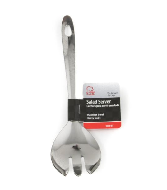 Chef Craft 9-1/2 in. L Silver Stainless Steel Salad Server.