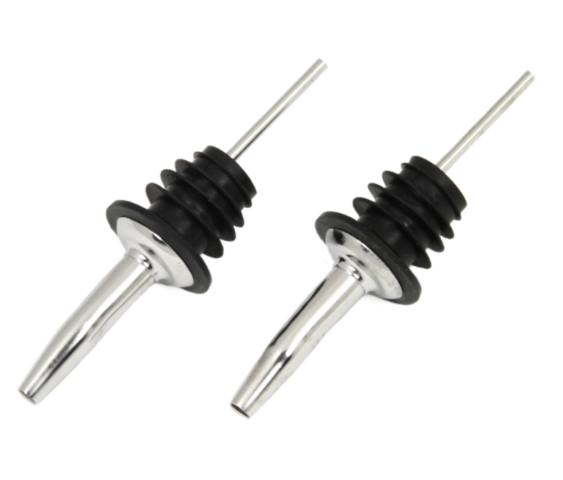 Chef Craft Black/Silver Stainless Steel Bottle Pourer.
