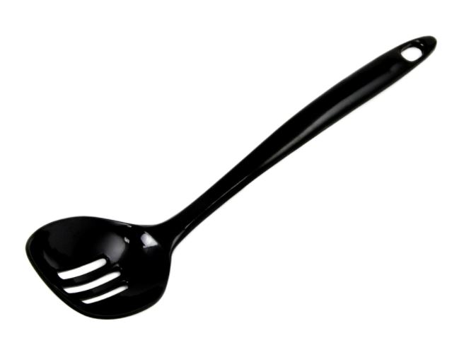 Chef Craft 3.5 in. W x 11.25 in. L Black Melamine Spoon.