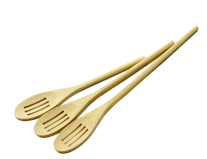 Chef Craft 14 in. L Brown Wood Spoons.