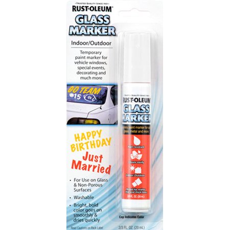 GLASS MARKER WHITE 2.3OZ