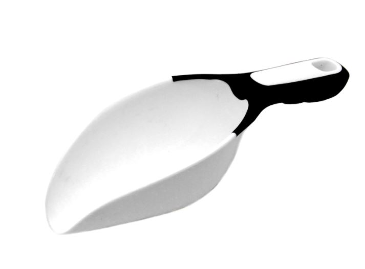 Chef Craft 3.25 in. W Black/White Plastic Scoop.