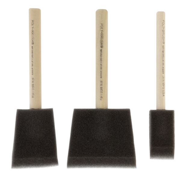 PAINTBRSH FOAM3PK AST EP.