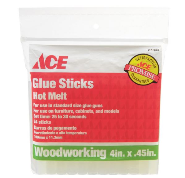 GLUE STICKS .45IN. CLR 2.