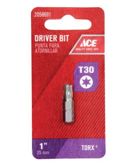 BIT INSERT #30 TORX ACE.