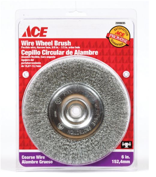 ACE BRUSH WHEEL COARSE6".