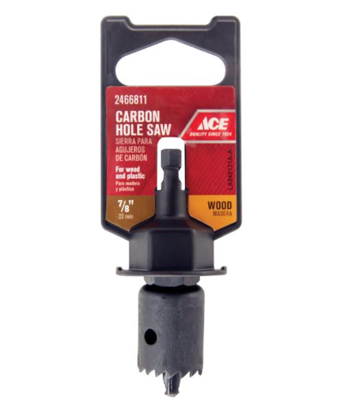 HOLE SAW7/8" W/ARBOR ACE.