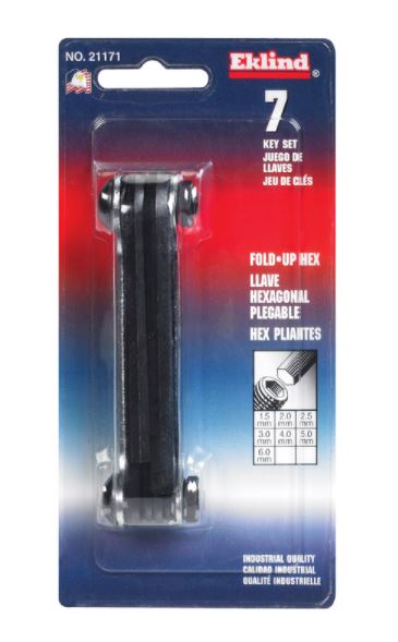HEX KEY SET 1.5-6MM FOLD.