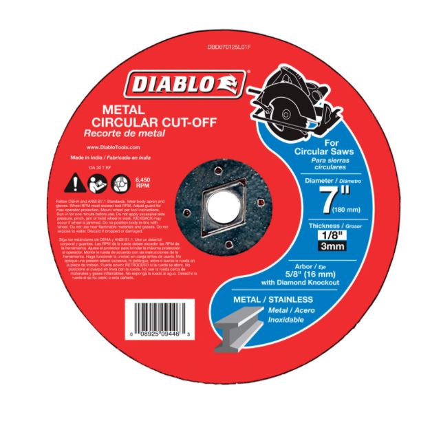 METAL CIRC CUTOFF DSC 7".