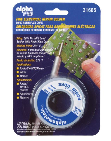 SOLDER ROSIN CORE 60/40                 