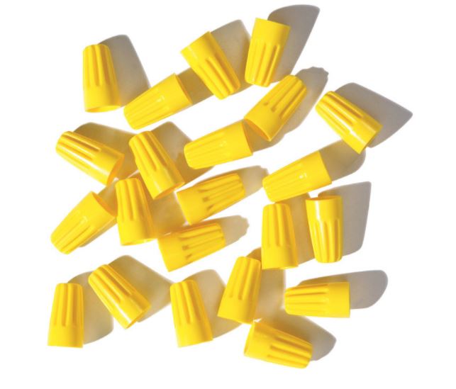 WIRE CONN YL25PK SCREWON                