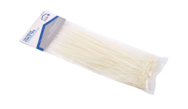 CABLE TIES WHT 8" 100PK                 