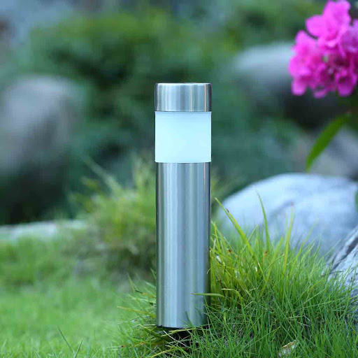 SOLAR RND BOLLARD SS                    