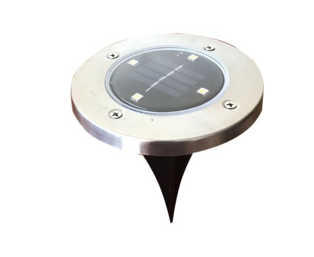 SOLAR STAKE UPLIGHT SLVR