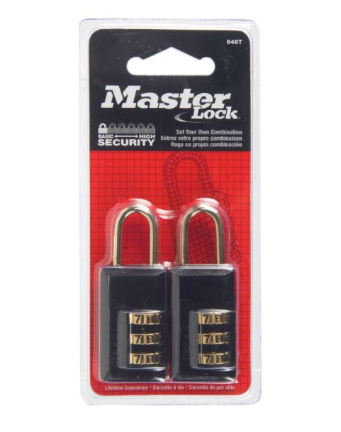 PADLOCK LUGG COMB3/4"CD2                