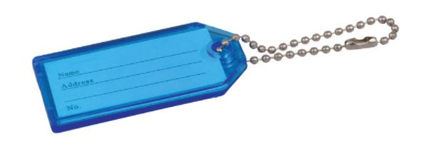 HARD PLASTIC ID TAG                     
