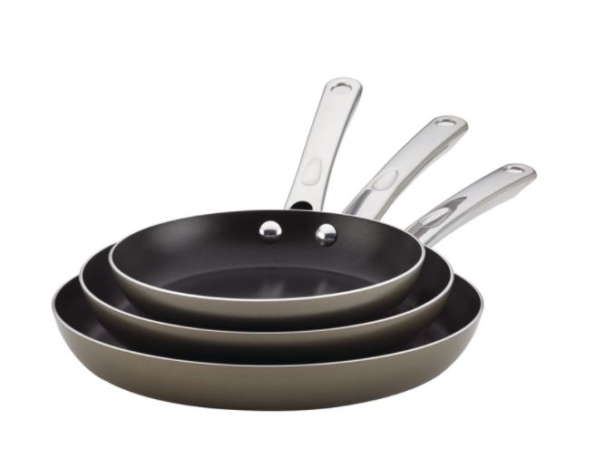 SKILLET SET GRAY 500°F.