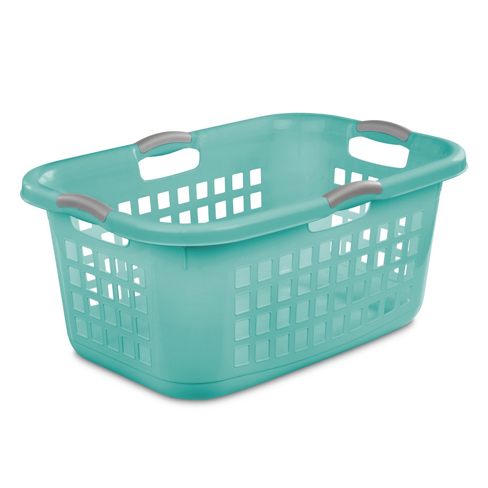 2 BU LAUNDRY BASKET AQUA.