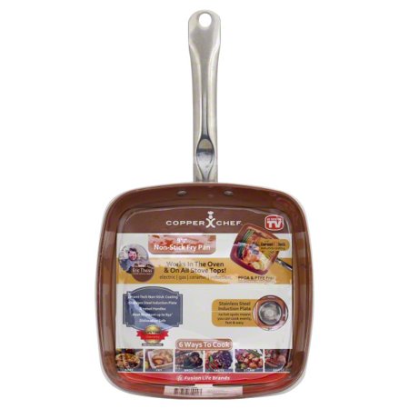 COPPER CHEF 9.5" SQ PAN.