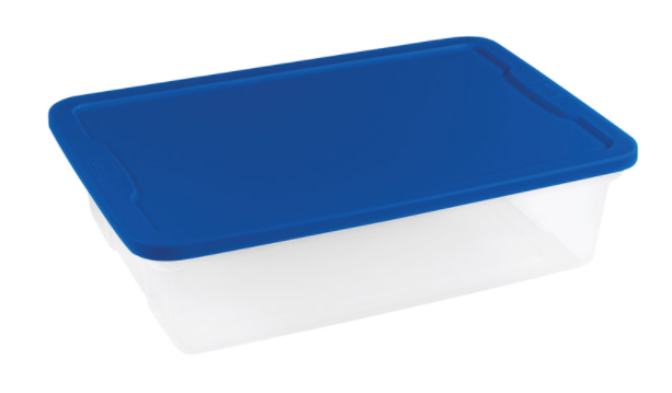 TOTE UNDRBED CLR/BLU28QT.