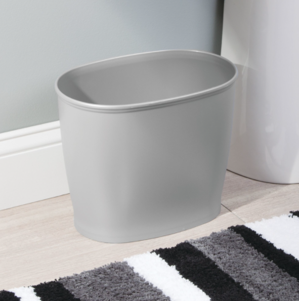 TRASH CAN KENT OVAL SLV.