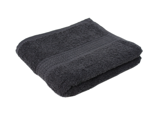 HAND TOWEL DK GRY 16X27"