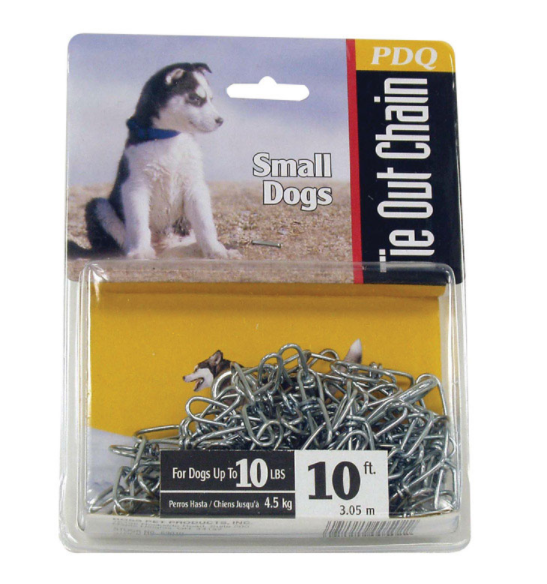 CHAIN DOG TIE OUT 10'                   