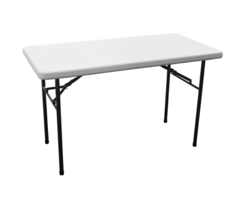 TABLE BLOW RECTNGL BM 4' WHT