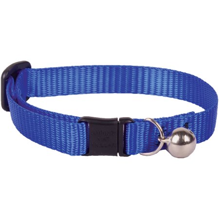 CAT COLLAR 8-12" BLUE                   