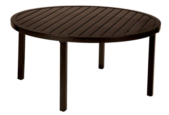 Pasadena Round Brown Aluminum Table 42IN