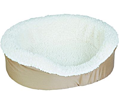 PLUSH SUEDE PET BED18x14