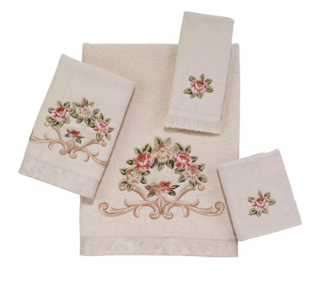 TOWEL SET ROSEFAN 4PK