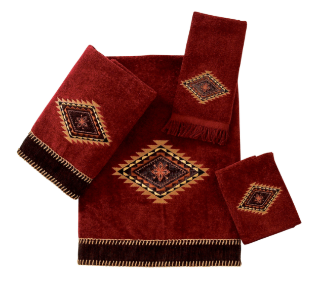 MOJAVE BATH TOWEL SET 4P BRICK