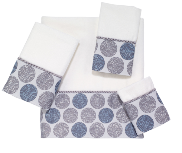 DOT CIRCLE TWL SET WHT