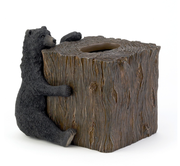 TISSUE CUBE BLK BEAR LDG