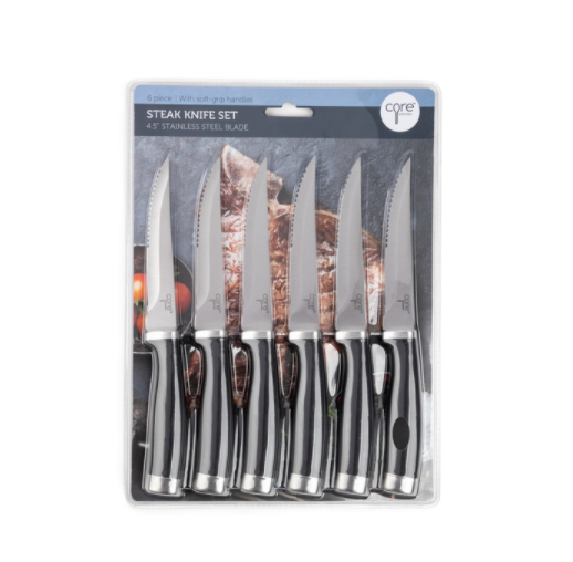 STEAK KNIFE SET SS 6PC.