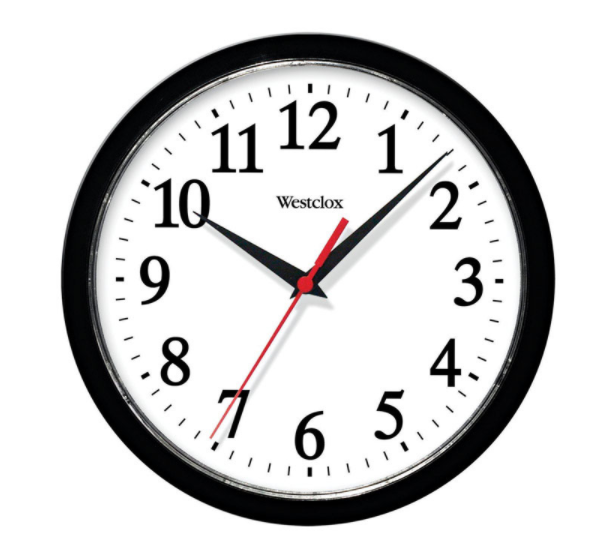 VENTURA BLACK WALL CLOCK