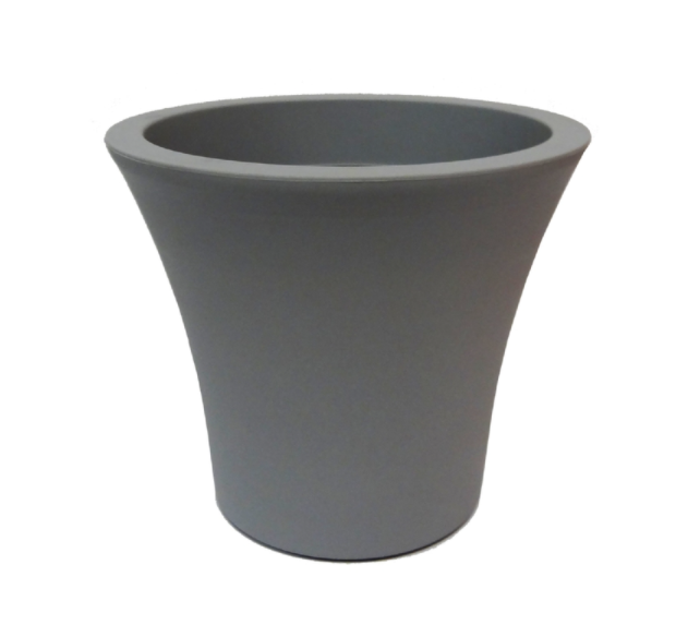 PLNTR GRY 10.56"H 12"DIA