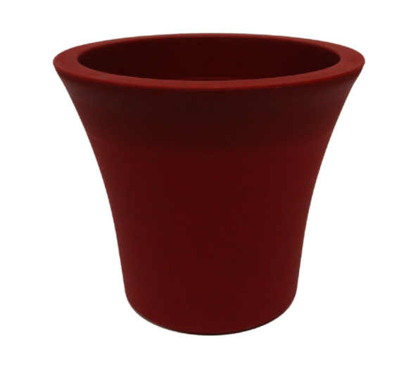 PLANTER RED 5.3"H 6"DIA